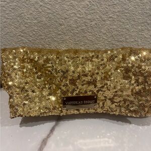 Victoria's Secret Sparkling Gold Sequin Wristlet